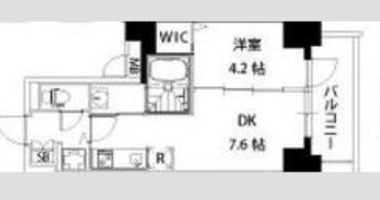 S-RESIDENCE江坂の間取り