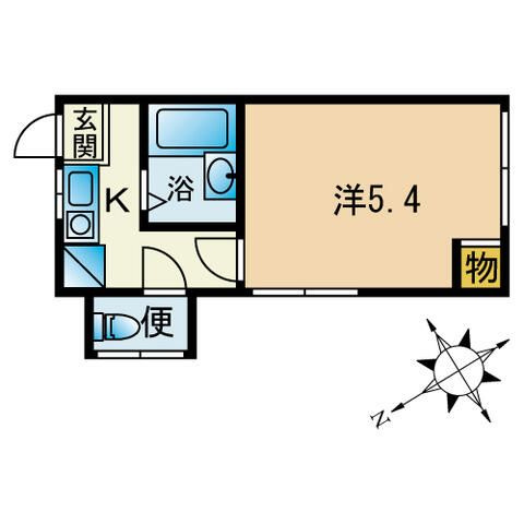足立区関原３丁目のアパートの間取り