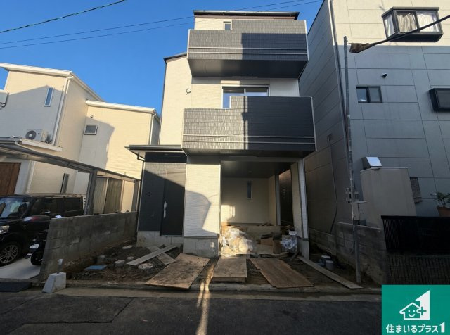◆柏原市田辺　新築一戸建ての外観|現在建築中！落ち着いた街並みで新生活を始めることが出来そう！周辺の物件も併せてご紹介させて頂きます！