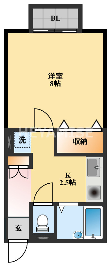 プレミール水主町A棟の間取り