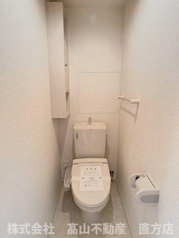 北九州市八幡西区馬場山緑のアパートのトイレ