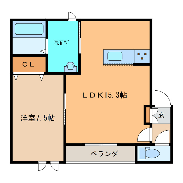 EAST　GARDENⅥ（イーストガーデン）の間取り