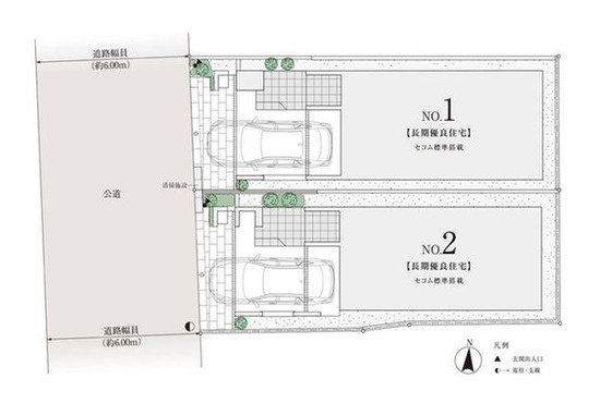 練馬区豊玉北1丁目　駅近×車庫付　ハイグレード住宅の区画図