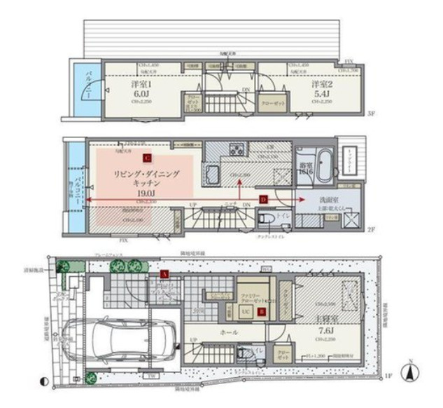練馬区豊玉北1丁目　駅近×車庫付　ハイグレード住宅の区画図
