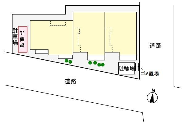 バルーム７の駐車場