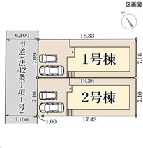 リーブルガーデン堺市南区槇塚台2丁3期の区画図
