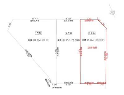 【区画図】 | 葵区瀬名3丁目2期　新築戸建　3号地