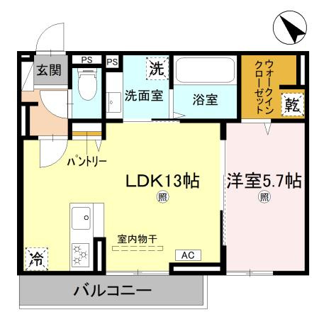 D-PLACE良野の間取り