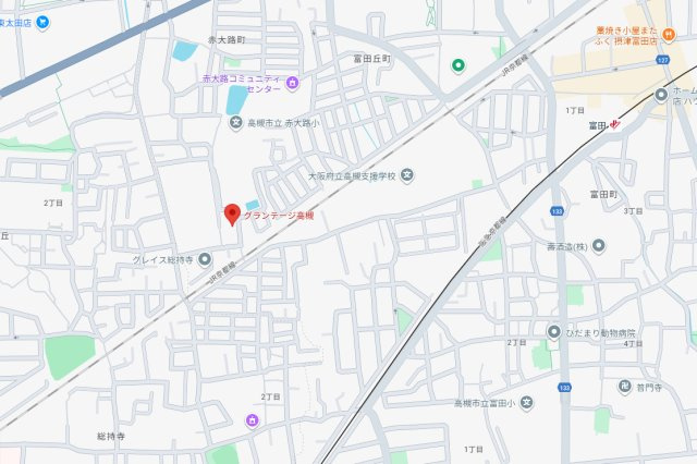グランテージ高槻の地図