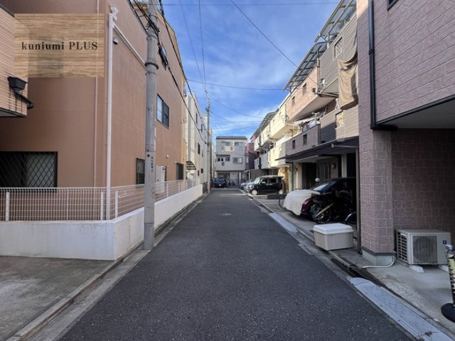 大阪市城東区永田1丁目の前面道路含む現地写真
