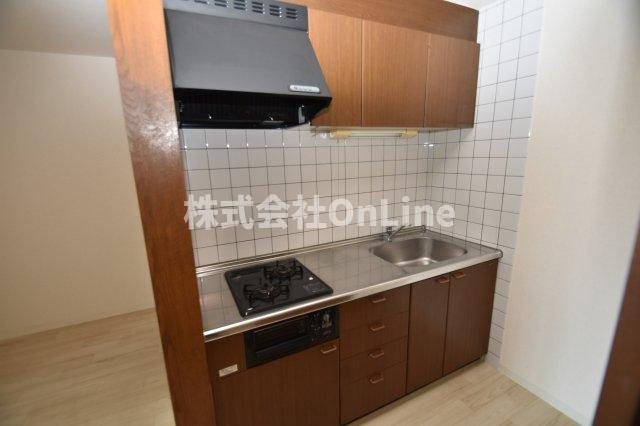 八尾市佐堂町１丁目の賃貸マンションのキッチン