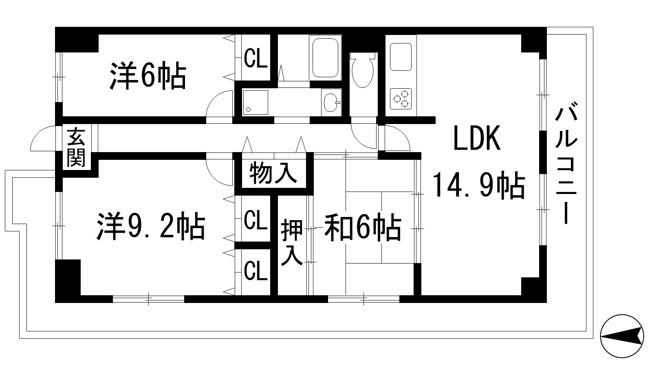 【間取り】 | ヴィオレット宝塚