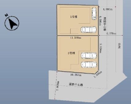 三郷市戸ヶ崎16期【戸ヶ崎小学校:徒歩５分】の区画図