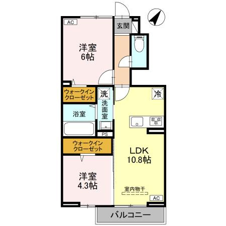 【間取り】 | CLASSEUM桶川泉Ⅴ　Ⅴ