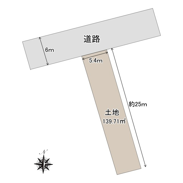 売土地　静岡市清水区港町の土地図
