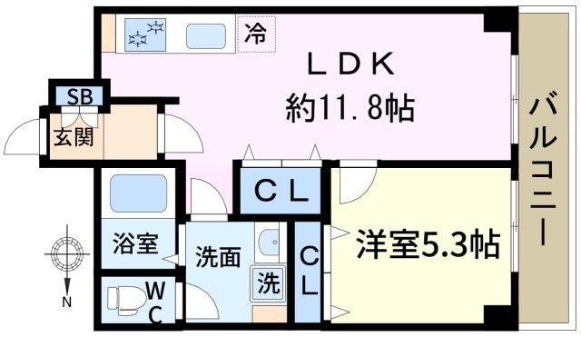 ハイム松江の間取り