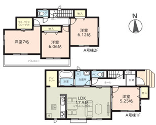 千葉市花見川区さつきが丘一丁目　新築分譲住宅A号棟