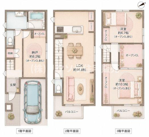 寿町　新築一戸建ての間取り|間取り図はいかがですか？ご希望を叶える間取りですか？リビングの広さは？水回りの位置は？カウンターキッチン？など色々な情報が集約されています。弊社では資金計画・住宅ローンなどのご相談も承っております。