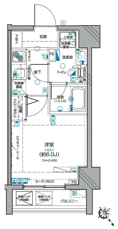 Le'a横濱東口壱番館の間取り