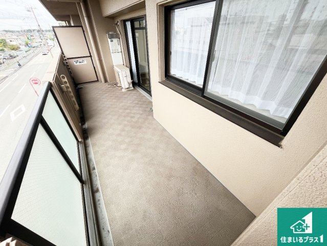 リベール加古川南II 中古マンションのバルコニー|日当たりのよいバルコニー！お部屋が開放的に！