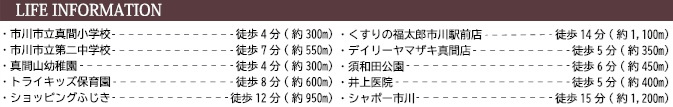 市川市真間4丁目1期の周辺