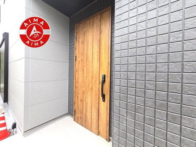 大野城市乙金東3丁目第1-2棟（2号棟）の玄関|おでかけの時も帰った時も、「我が家」を最初に感じでもらえる素敵な空間に。