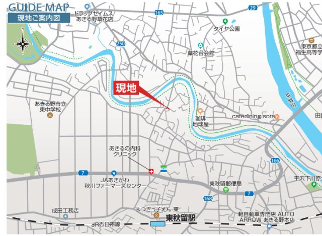 あきる野市平沢　各居室ゆとりのある間取り♪1号棟☆の地図