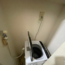 室内洗濯機置き場　洗濯機