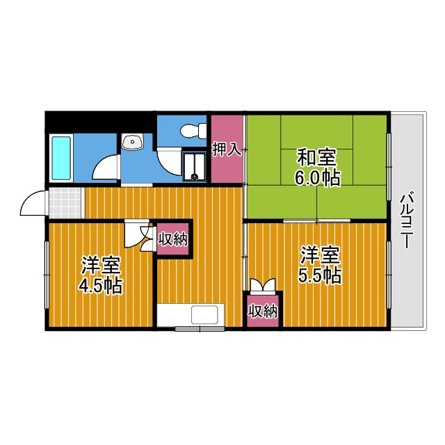 浅野マンションの間取り