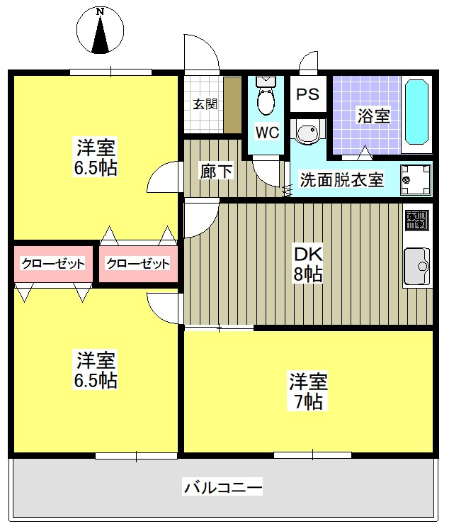 ディアオオイソの間取り