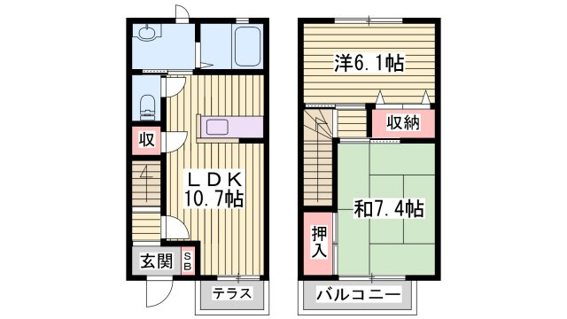 JAメゾンしばまちBの間取り