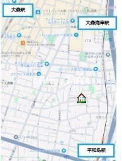 【地図】S-RESIDENCE大森bresa 