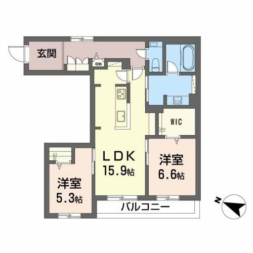 サニープレイス－Ｋの間取り