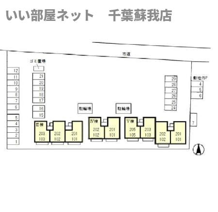 サンベルテ　Ⅴの区画図