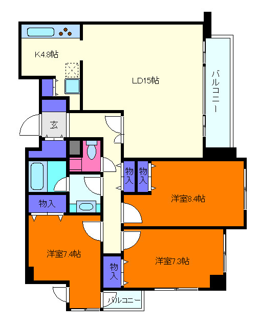 芦屋ガーデンの間取り