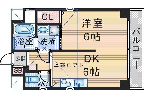 f-cube 1st Toyonaka sta.sideの間取り