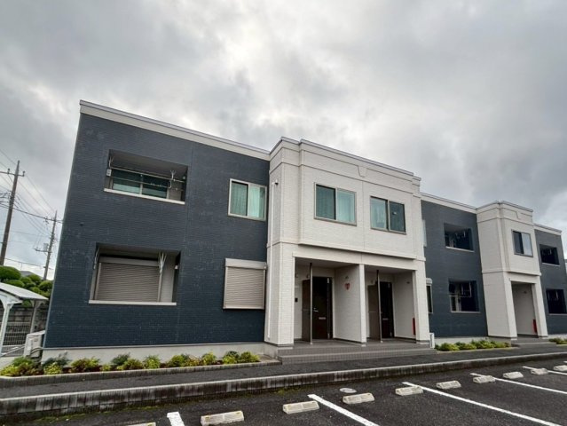 茂原市2棟一括アパートの外観パース