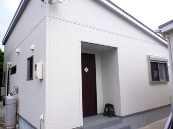 館山市笠名　平屋　ガレージ付の外観