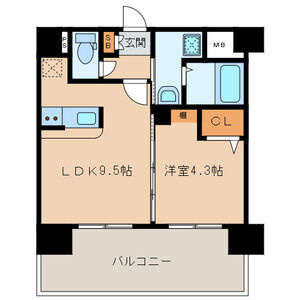 三島マンション博多駅東の間取り