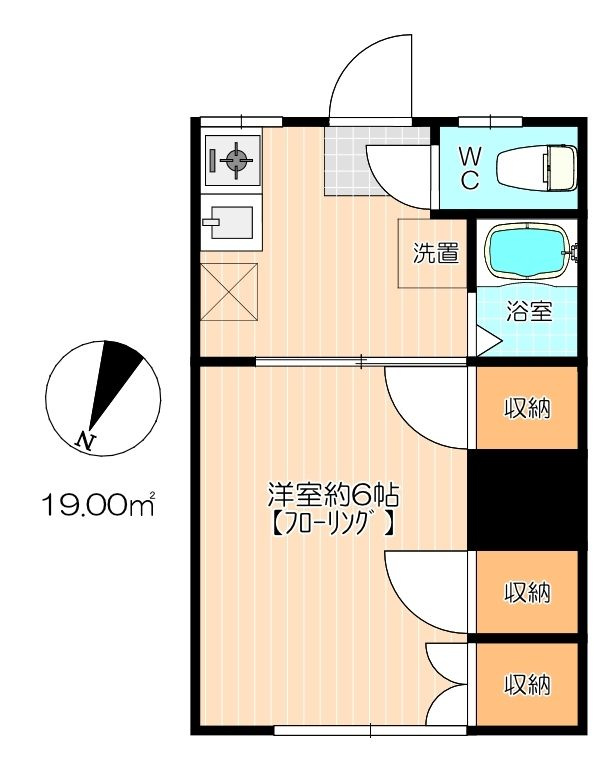 メルサハイツB棟の間取り