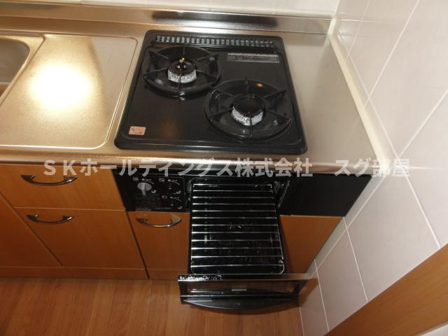 明和マンションⅡのその他|魚焼きグリル付ガスコンロ