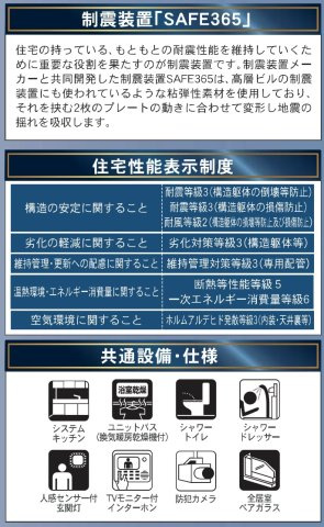 三郷市谷中新築戸建の構造・工法・仕様|住宅性能評価取得物件・耐震等級３取得で地震保険が割引になります！