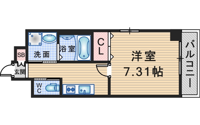 エメルミナ豊中岡町の間取り