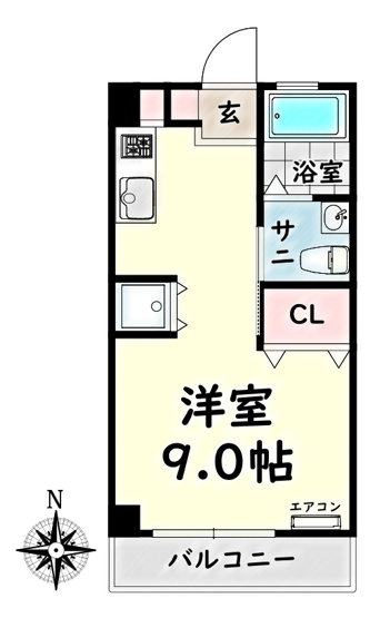 【間取り】 | 小林ビル【名古屋市賃貸・宅配BOX】