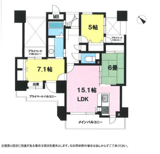 【間取り】 | エイルヴィラ新町リーセントステージ