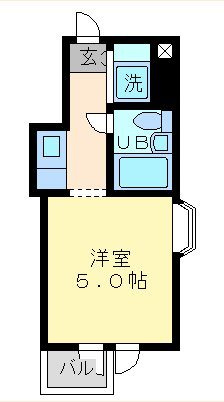 世田谷区経堂１丁目の賃貸マンションの間取り