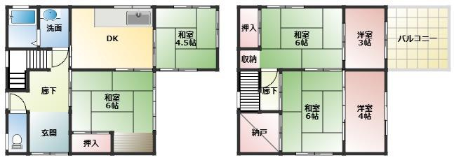 【区画図】 | 奈良市大宮町　中古戸建