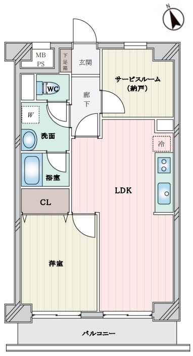 ライオンズマンション上板橋の間取り|ライオンズマンション上板橋：全居室収納・窓が付いた１ＳＬＤＫリフォーム物件です！