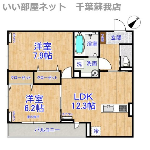 D-ROOM君塚ⅠAの間取り|ひと味違う？不動産屋のイメージを変えたい！『いい部屋ネット千葉蘇我店』へ是非お越しください♪