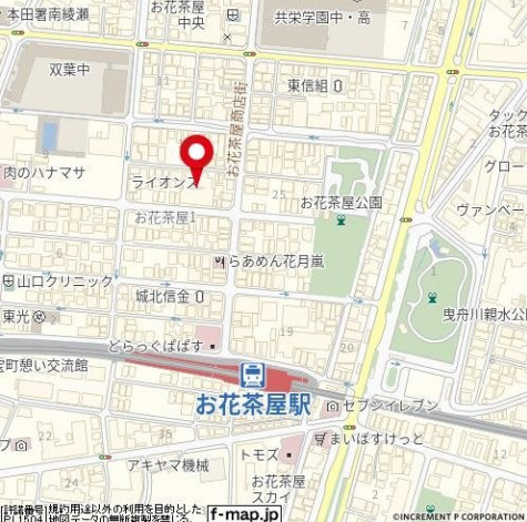 ライオンズマンションお花茶屋駅前通りの地図